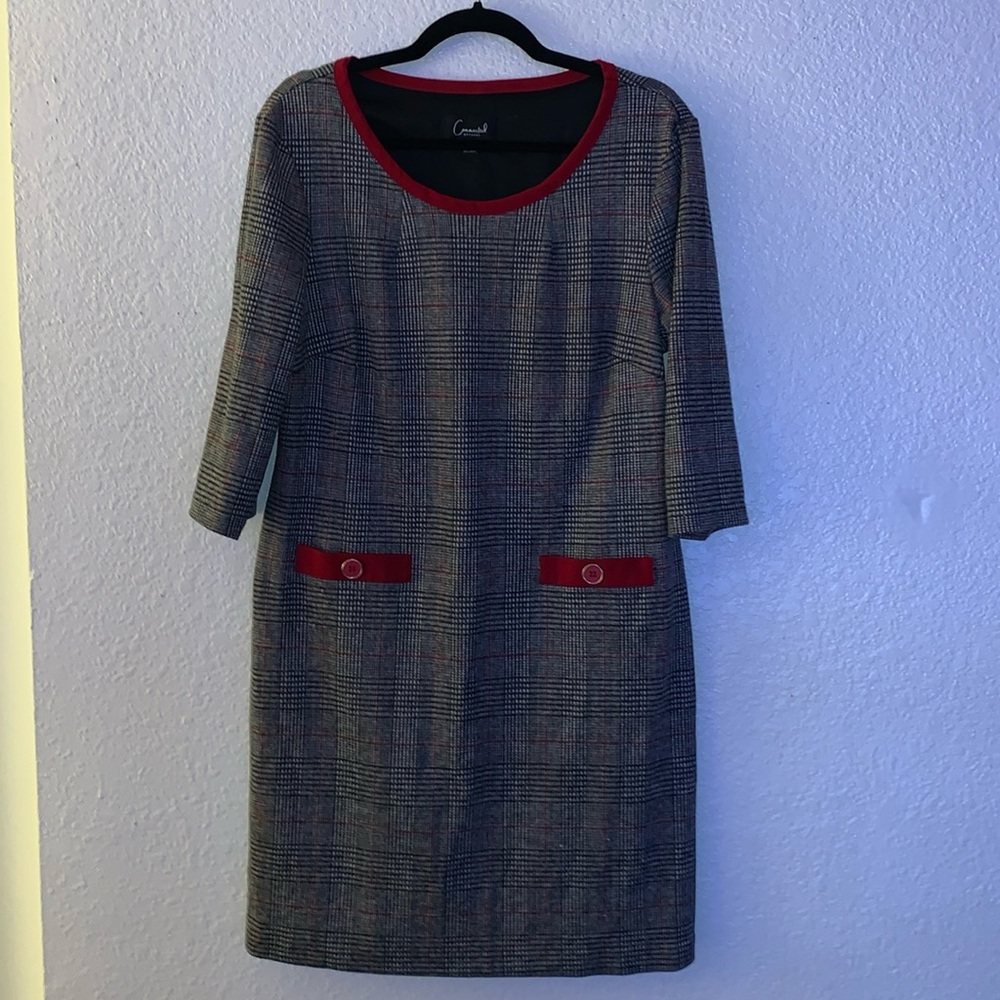 Connected Apparel women’s plaid dress size 16